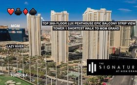 Signature Mgm Top 38Th Floor Penthouse Lux+ Best Balony Strip View Suite + No Resort Fee
